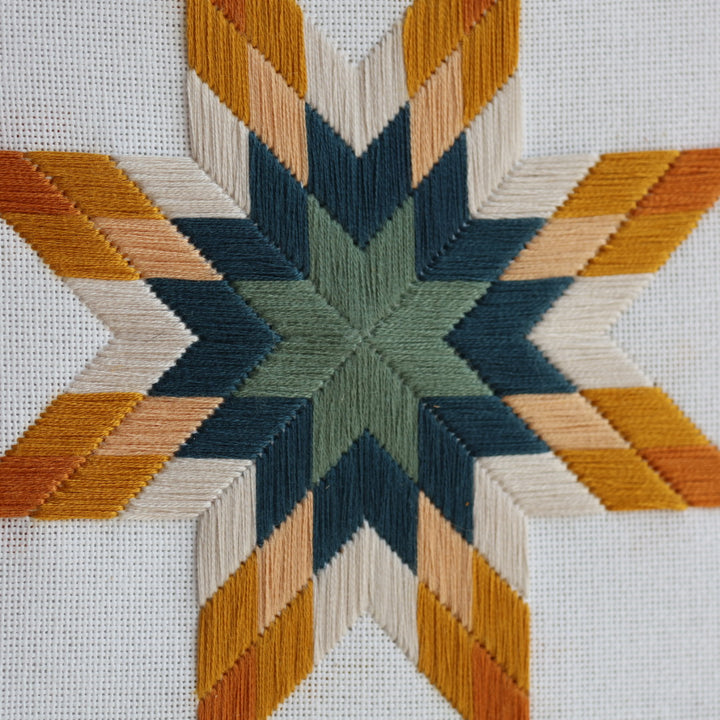 Janene A. Spring Themed Lone Star Quilt Embroidery Hoops
