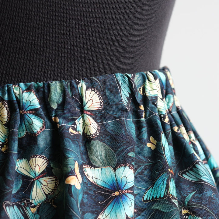 Vi's CREE-ations Blue Butterfly Ribbon Skirt