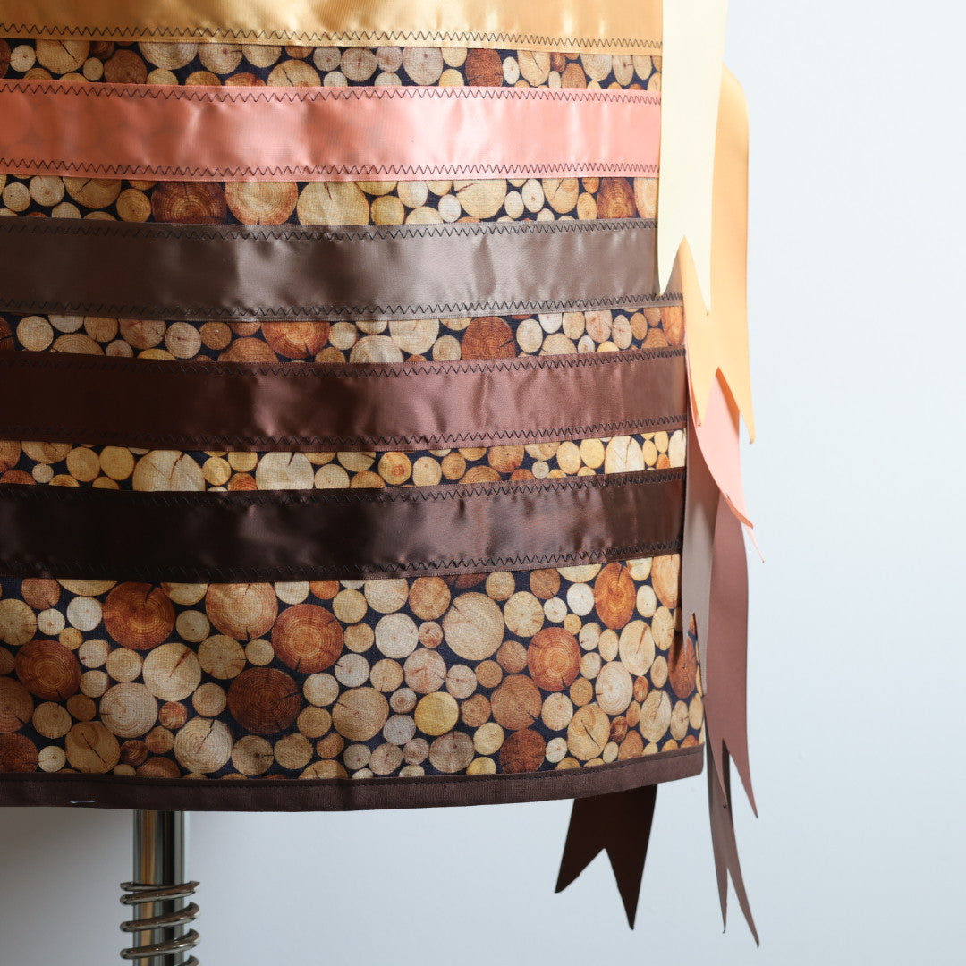 Vi's CREE-ations Wood Ribbon Skirt