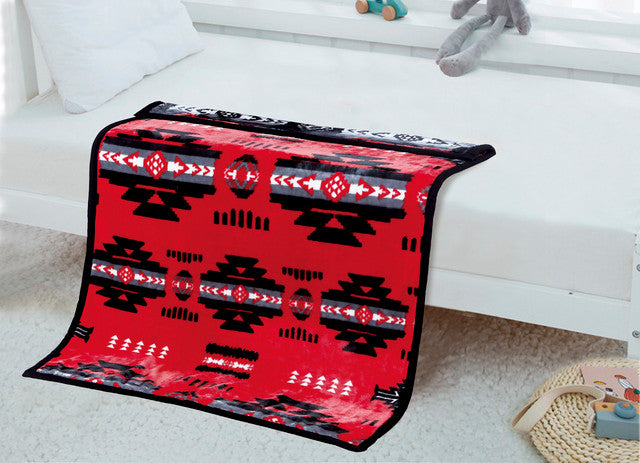 Nu Trendz Silk Touch Blanket Baby 2 Ply Black Neon Collection