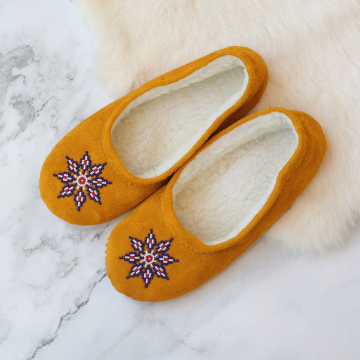 T.Sullivan Size 8 Navy Snowflake Ballerina Slippers