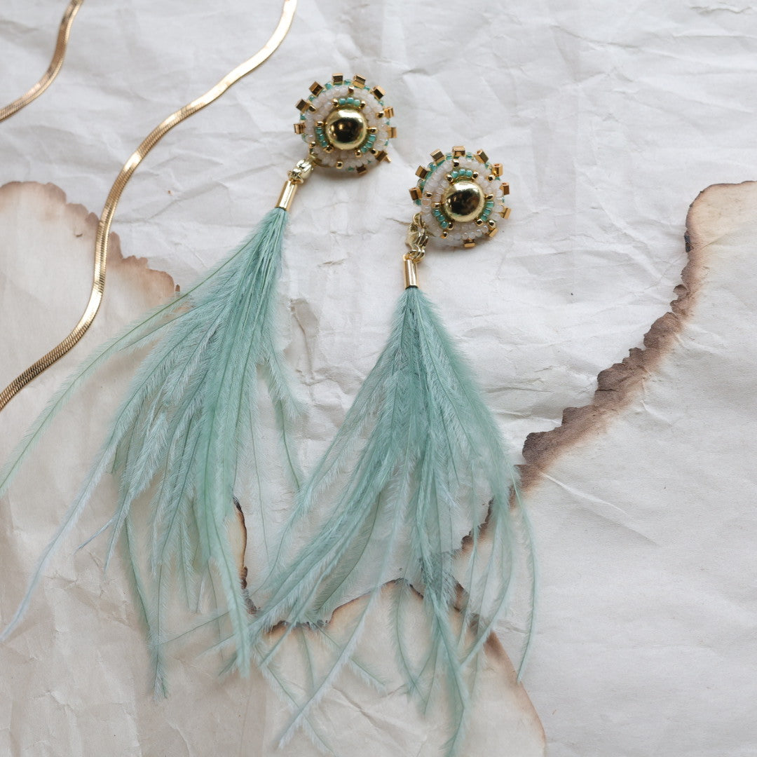 TLee Beads Teal Beaded Set