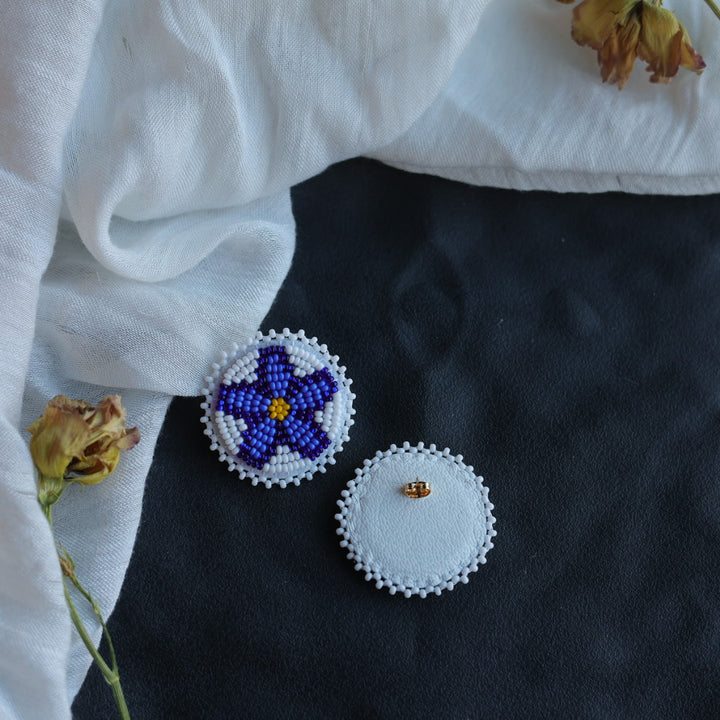 Beth Rose Designs Floral Beaded Stud Earrings