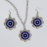 Helen O. Floral Necklace & Earrings Set