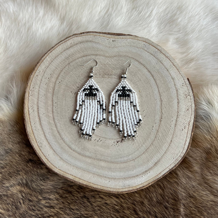 Maxine T. Thunderbird Fringe Earrings