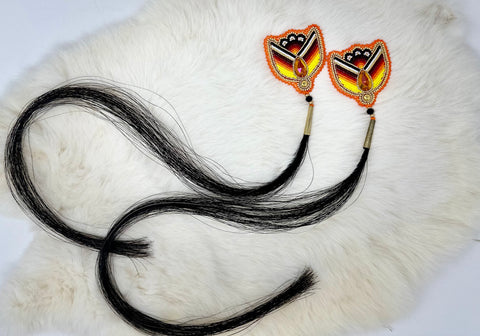 Beth Rose Designs Orange Tulip Necklace & Earrings