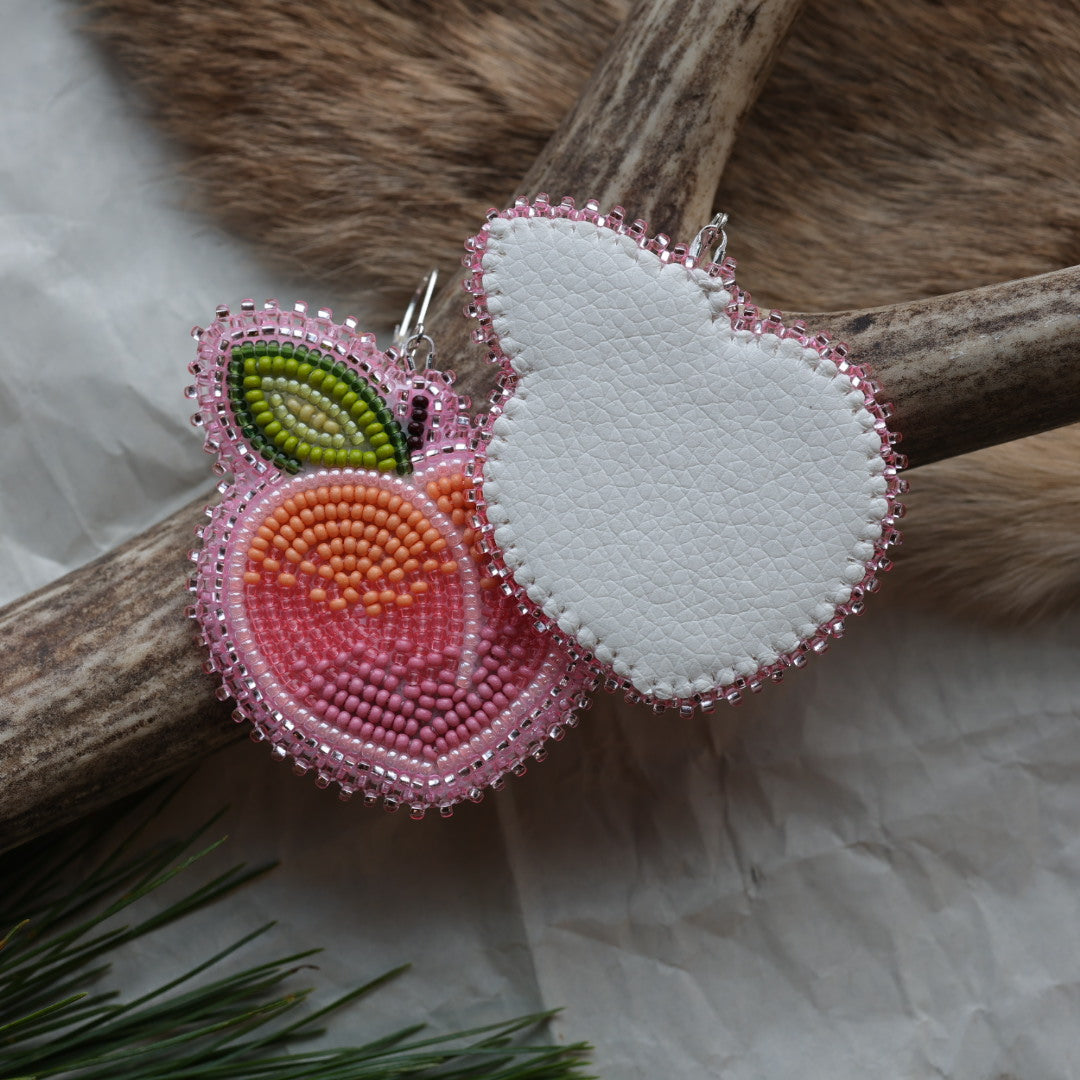 Keegan W. Peachy Beaded Earrings