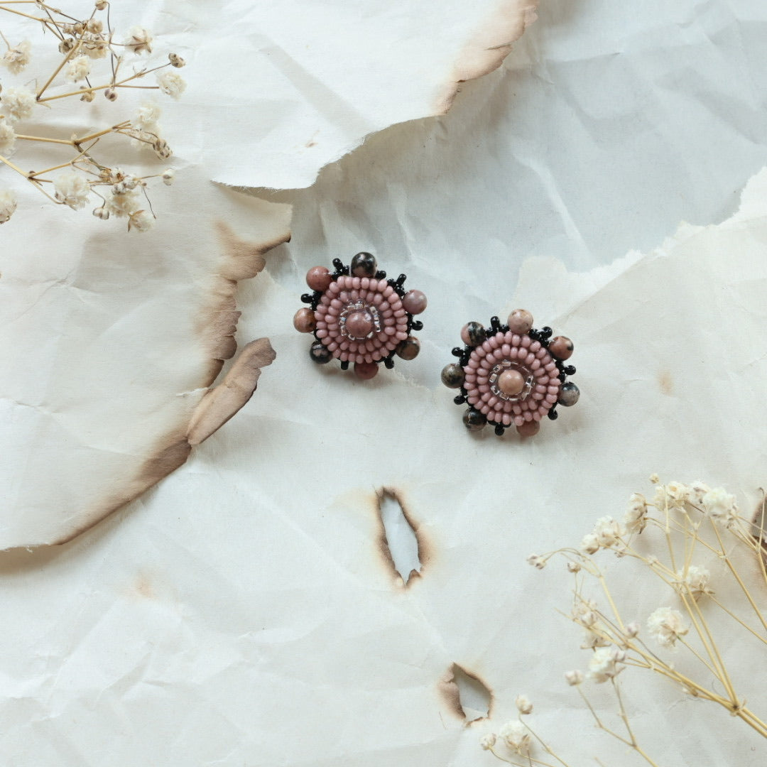 TLee Beads Large Beaded Studs