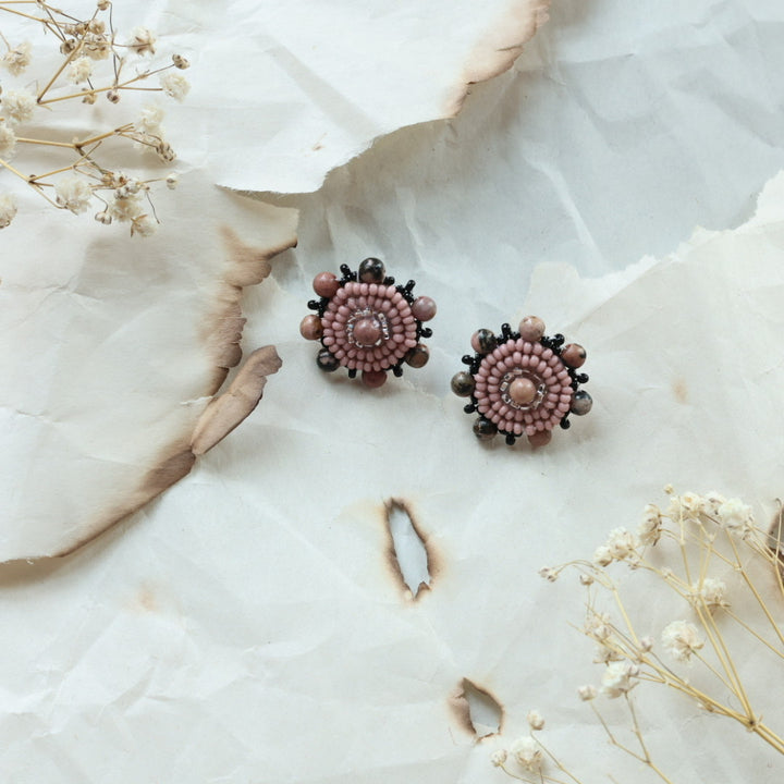 TLee Beads Large Beaded Studs