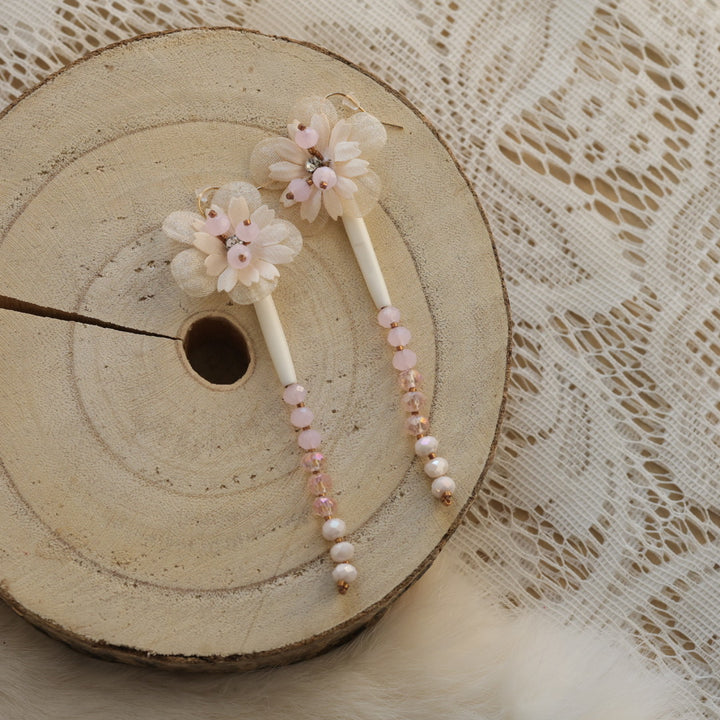 Vibes & a Vision Bison Bone Flower Earrings