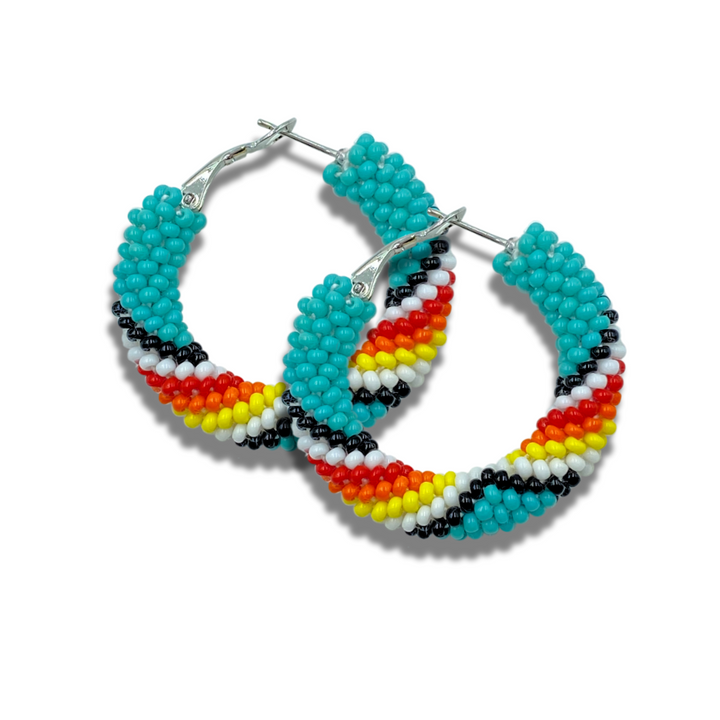 Tribal Roots Small Crochet Hoops