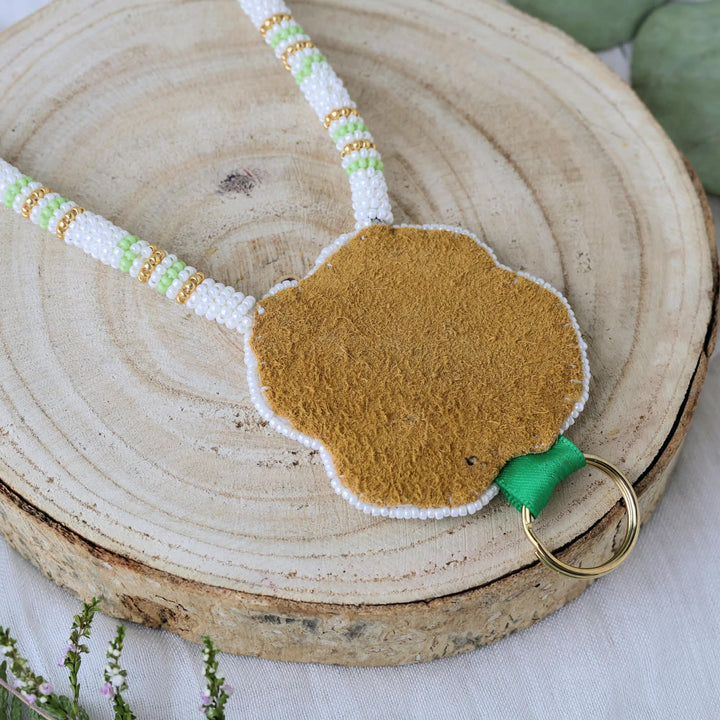 March Beadmaster Sophie's Creations Quill Clover Wrist Lanyard