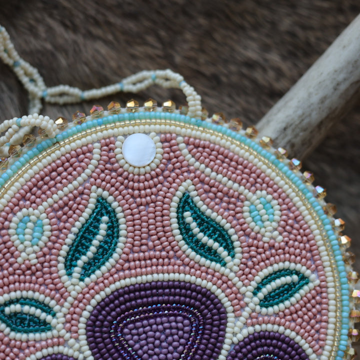 Keegan W. Purple Floral Medallion