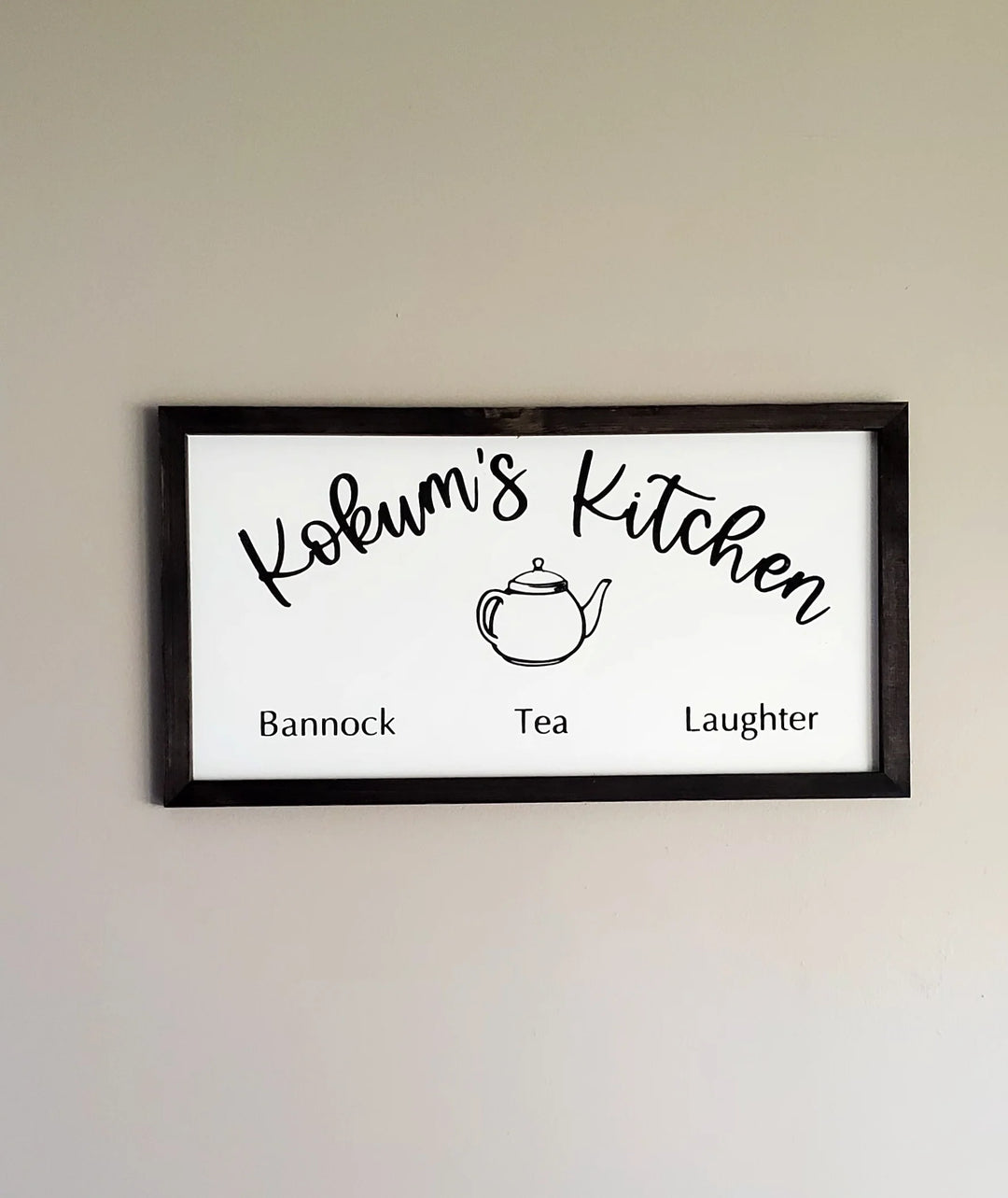 Indigenous Signs &amp; Stuff Kokums Kitchen Wood Sign