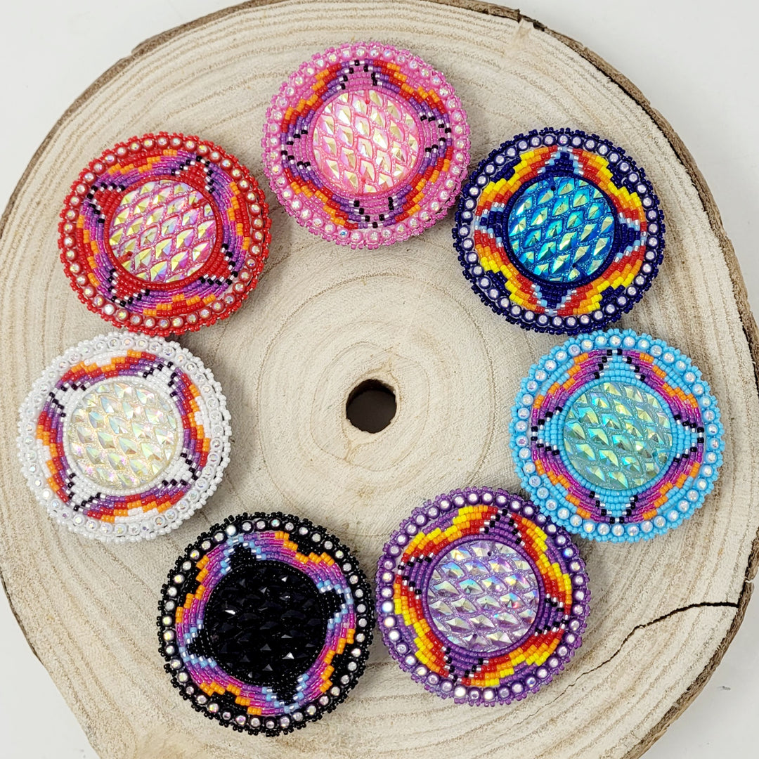 Four D Beaded 4 Corners Popsocket