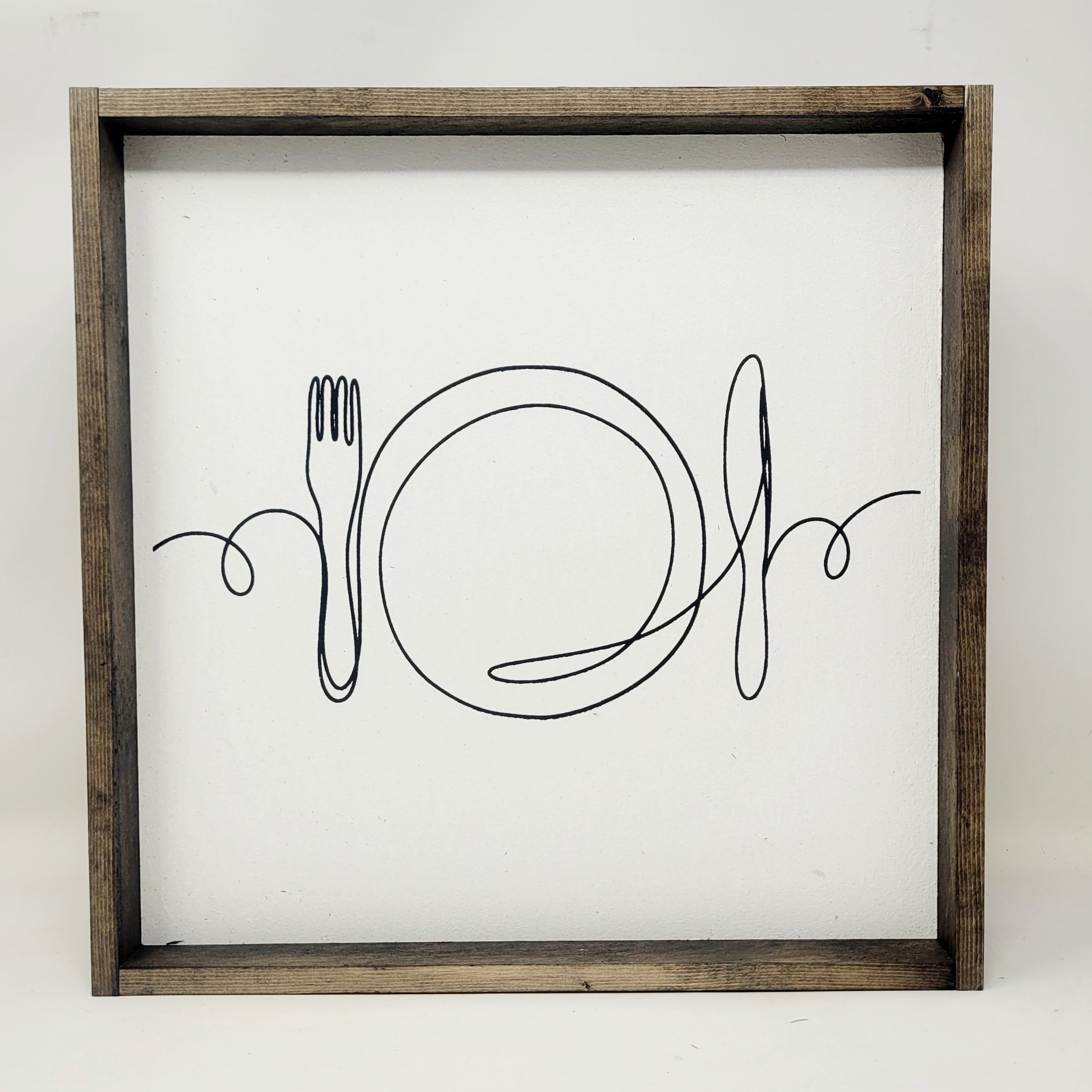 Kitchen Line Art Wood Sign by william rae designs – Wanuskewin Collective