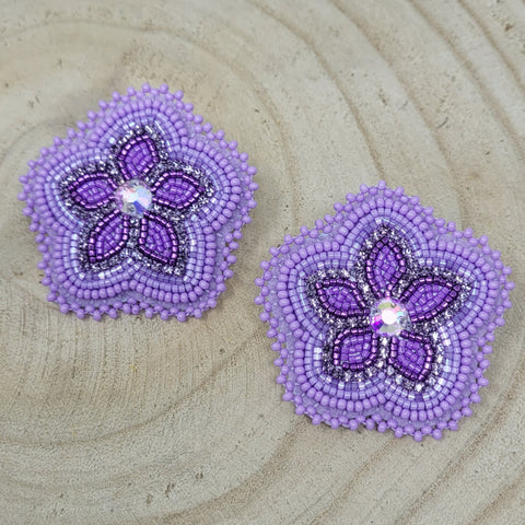 Beth Rose Designs Purple Flower Set