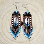 Starla B Medium Beaded Earrings