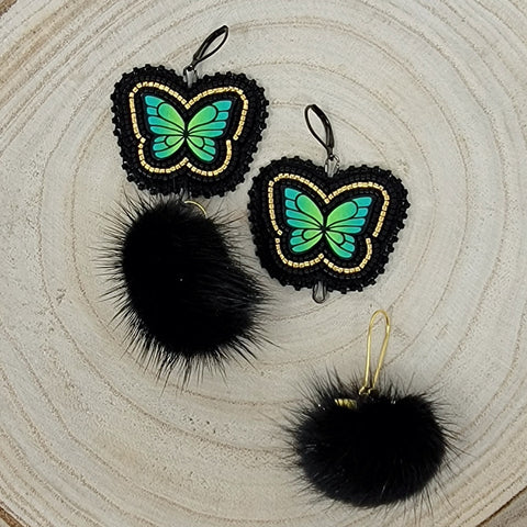 Beth Rose Designs Butterfly Transition Earrings