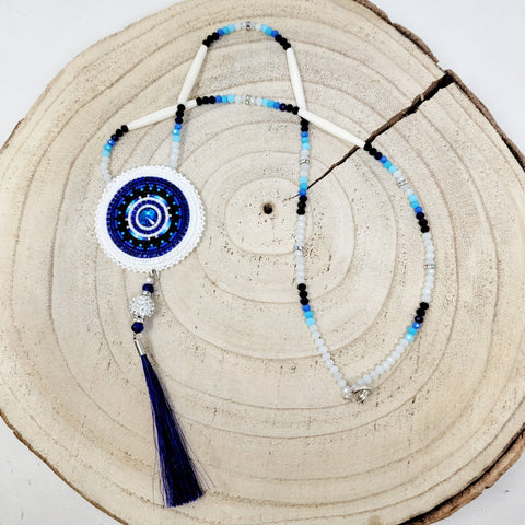 Beth Rose Designs Royal Blue Horsehair Necklace