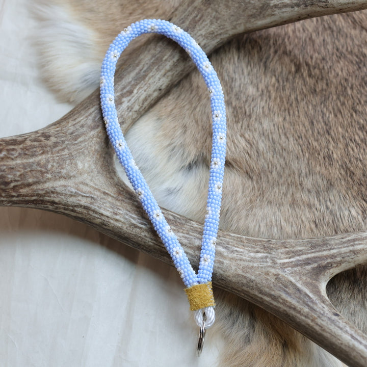 Keegan W. Daisy Beaded Wrist Lanyards