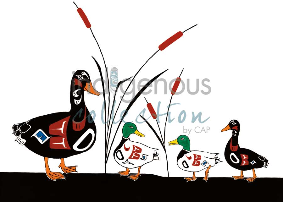 CAP Duck Family Framed Art Print