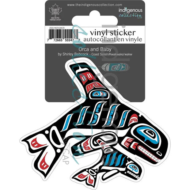 CAP Orca and Baby Vinyl Sticker
