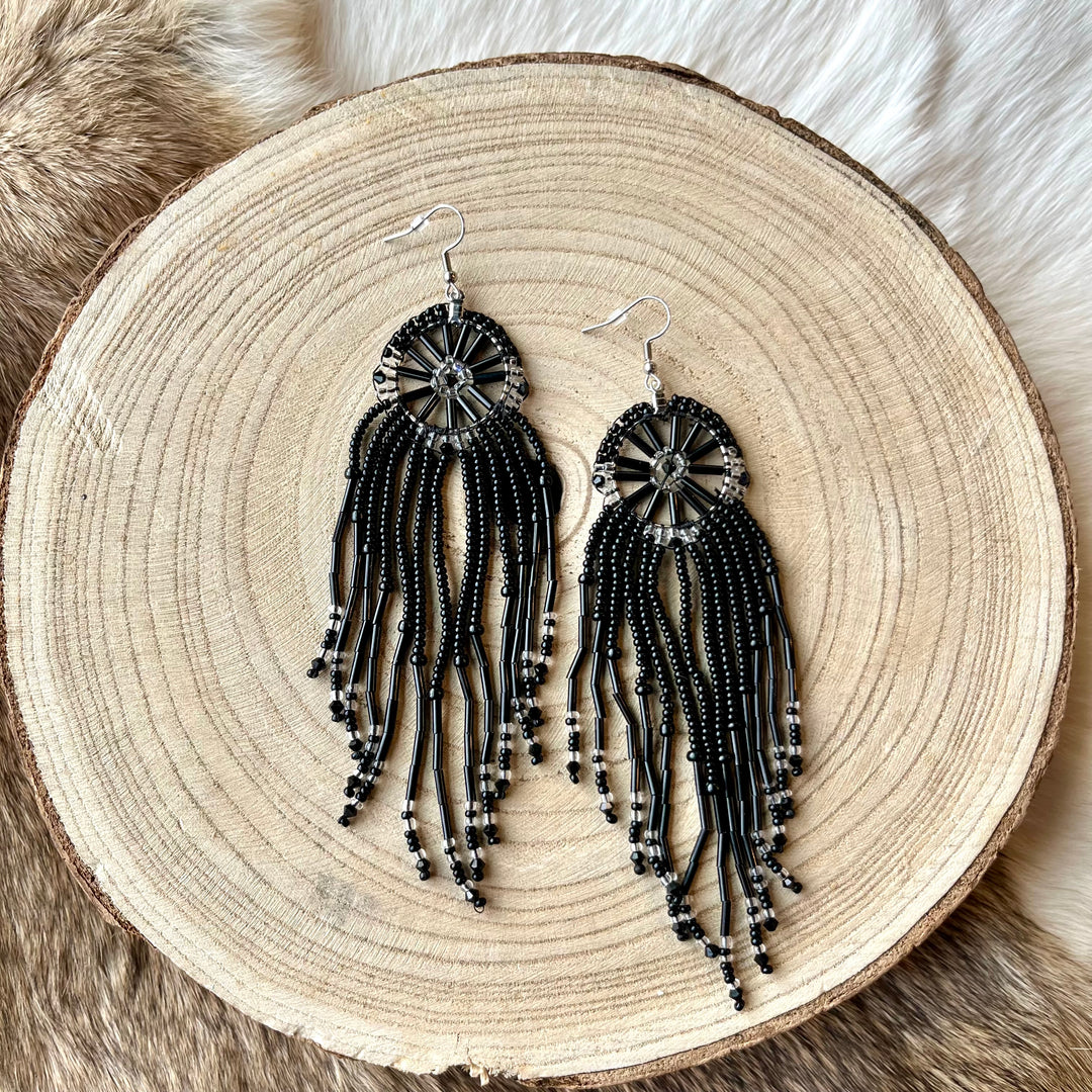 Lillian S. Dreamcatcher Fringe Earrings