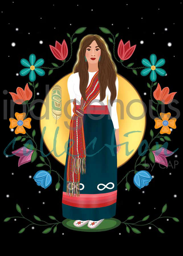 CAP Métis Woman Art Plaque