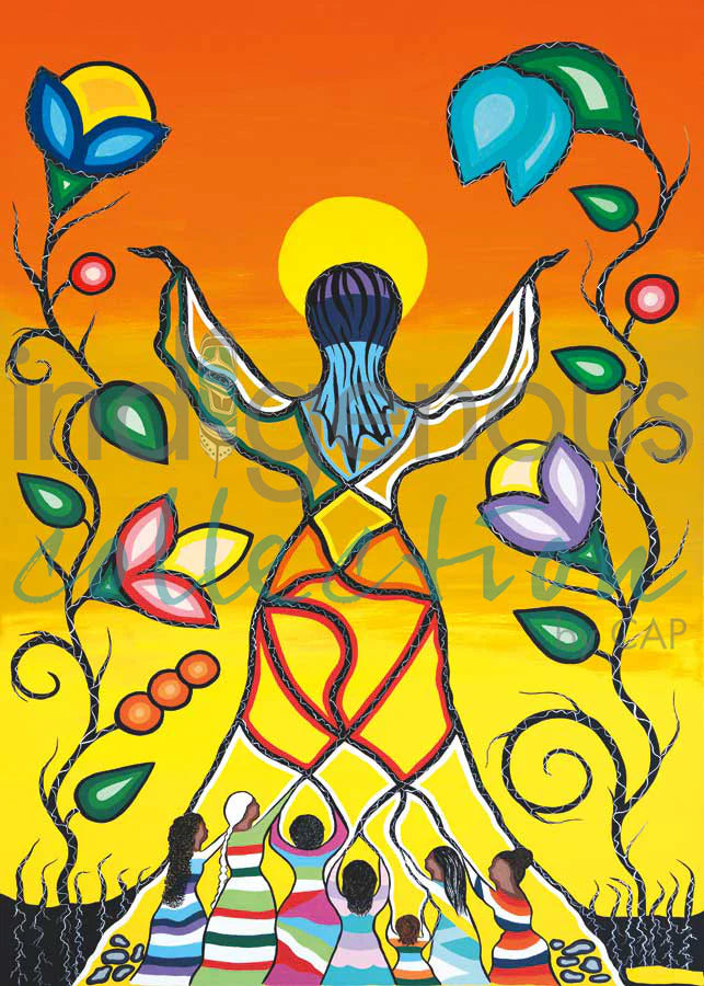 CAP Woman Rising with Grandmothers Art Plaque