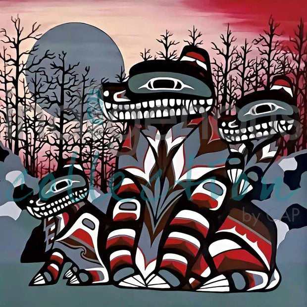 CAP Mother Bear Framed Art Print