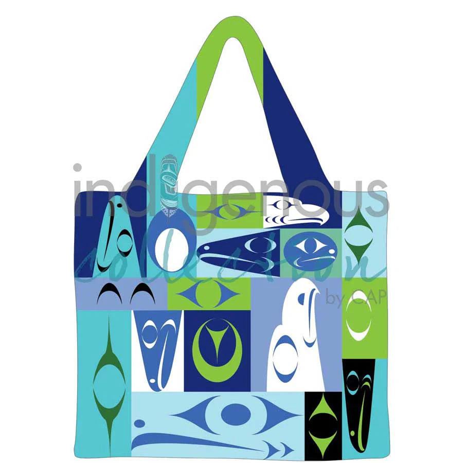 CAP Coast Salish Design Reusable Shopping Bag
