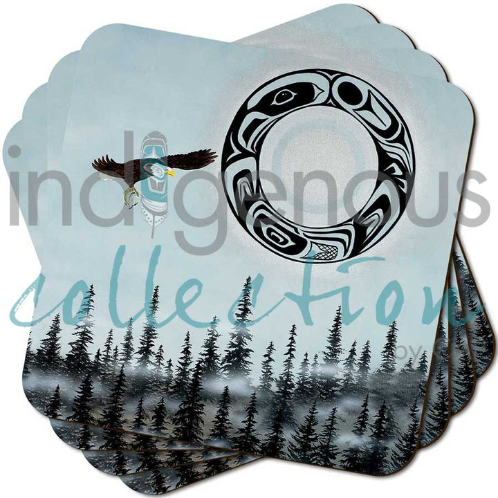 CAP Eagle Moon Coasters