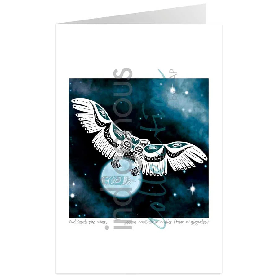 CAP Owl Steals the Moon Art Card