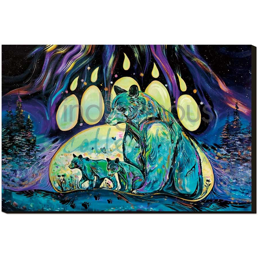 CAP Aurora Borealis Bears Art Plaque
