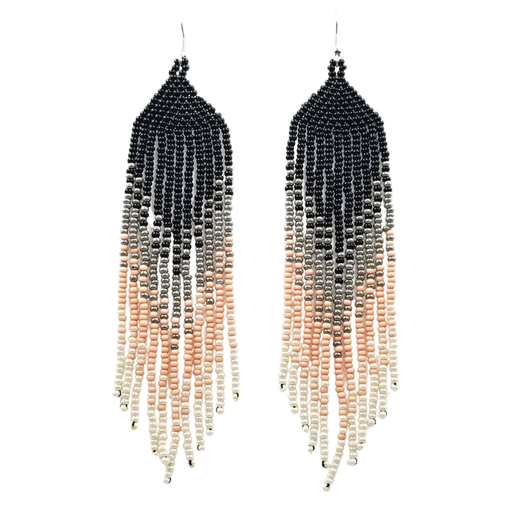 Tribal Roots Ombre Finge Earrings