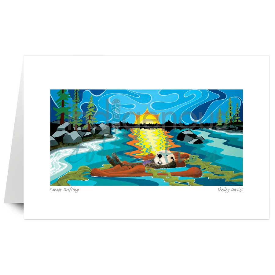 CAP Sunset Drifting Art Card