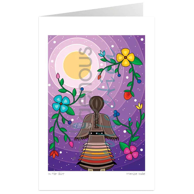 CAP In Her Skirt Art Card