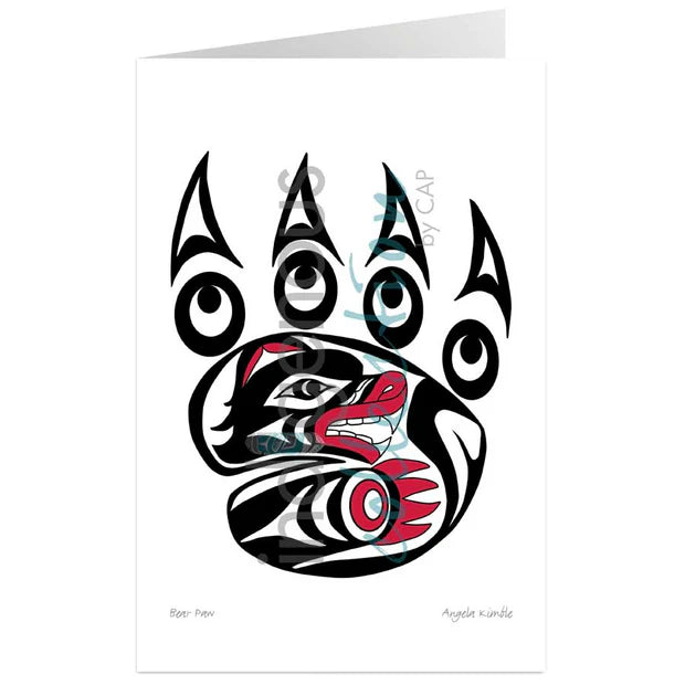 CAP Bear Paw Art Card