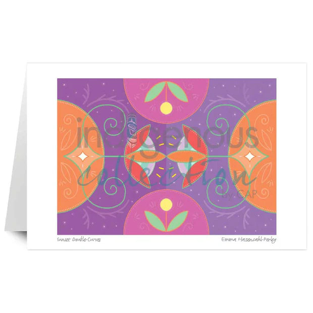 CAP Sunset Double-Curves Art Card