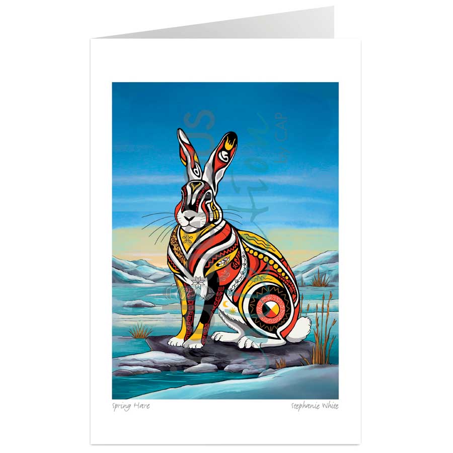 CAP Spirit Spring Hare Art Card