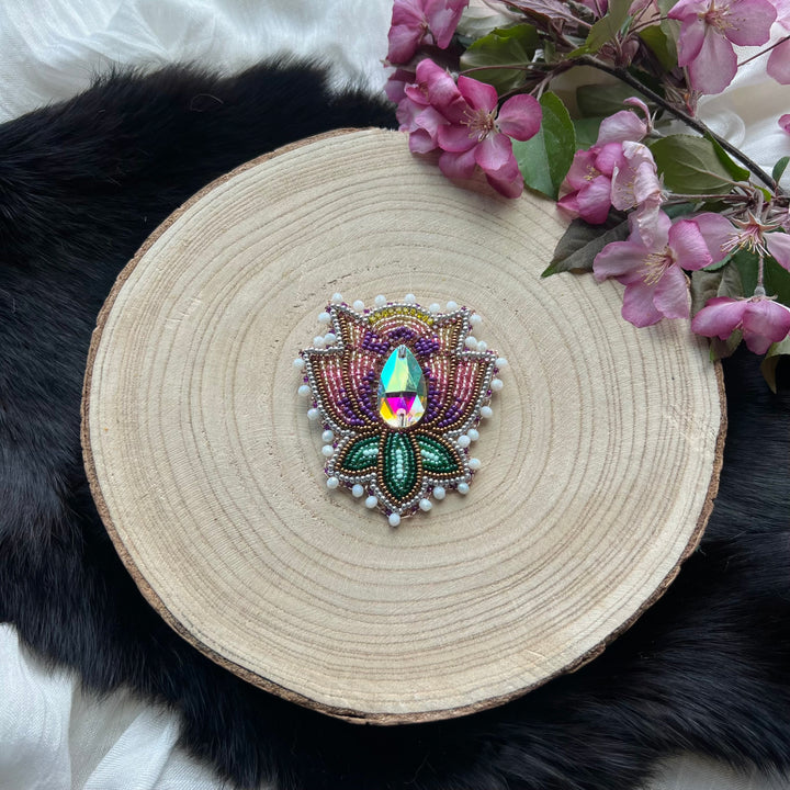 Ironstar Co. Beaded Floral Pins