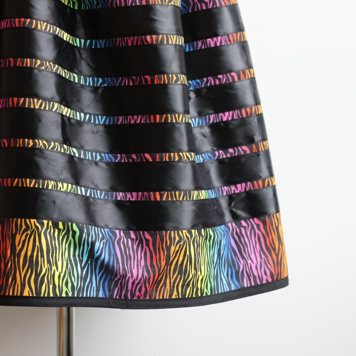 Phoenyx Designs Rainbow Zebra Print Ribbon Skirt