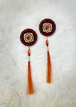 Beth Rose Designs White & Orange Horsehair Set