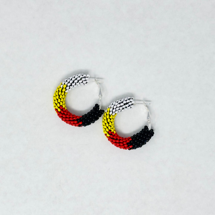 Prairie Beads Small Peyote Hoops