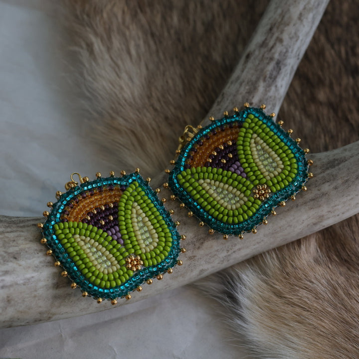 Keegan W. Tulip Beaded Earrings