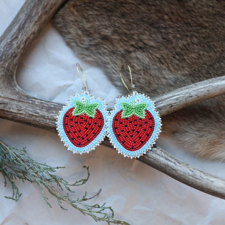 Keegan W. Strawberry Drop Earrings
