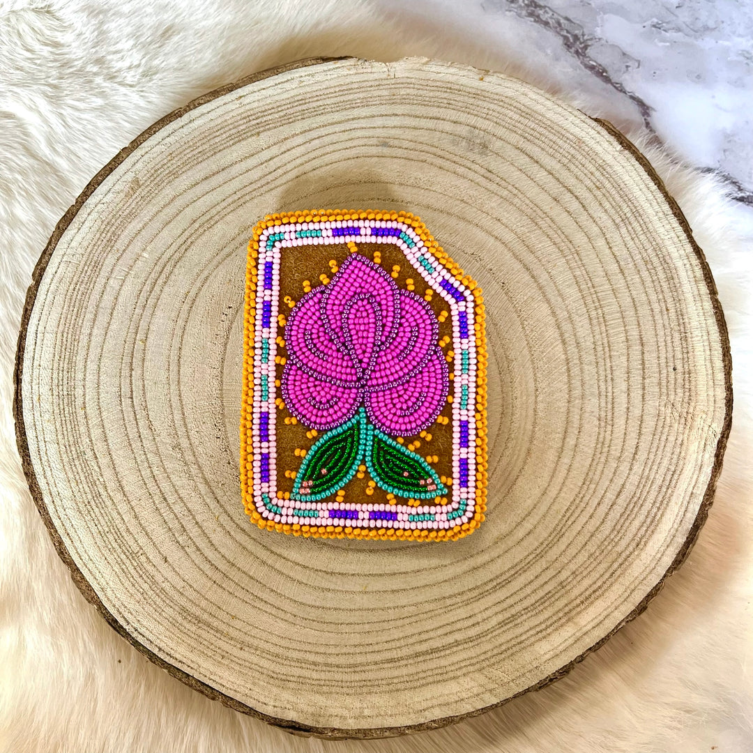 Caroline M. Beaded Moose Hide Card Holders