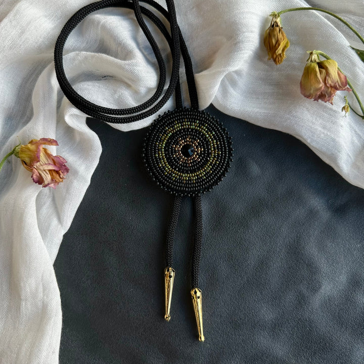 Beth Rose Designs Green & Gold Bolo Ties