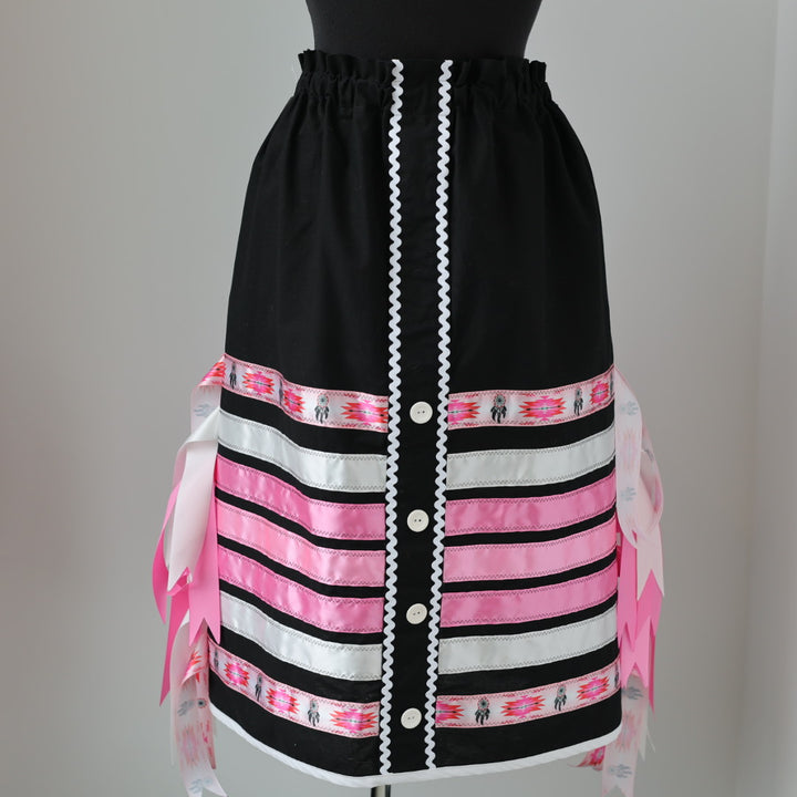 Vi's CREE-ations Pink Dreamcatcher Button Panel Ribbon Skirt